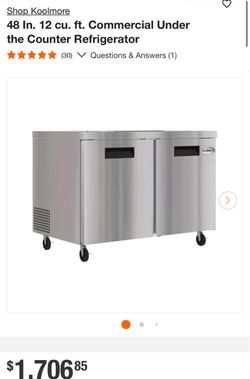 Commercial Under the Counter Refrigerator
