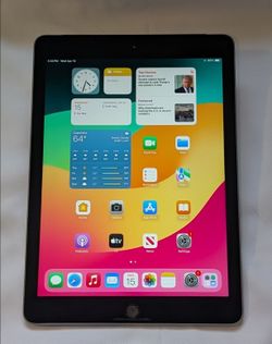 Very Nice APPLE iPad 6 32GB WIFI PLUS 4G CELLULAR UNLOCKED iOS17