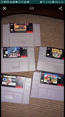 Super Nintendo games all $30