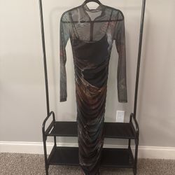 Mesh Long Dress. XS