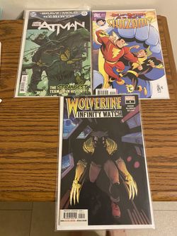 Three New Comic Books In Plastic Sleeves 