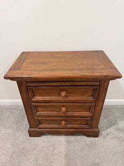 American Woodcrafters Wooden Nightstands