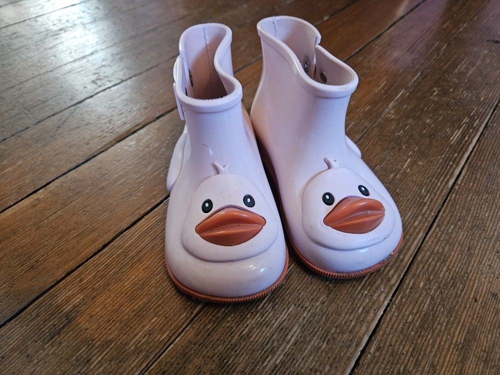 Mini Melissa toddler duck rain boots