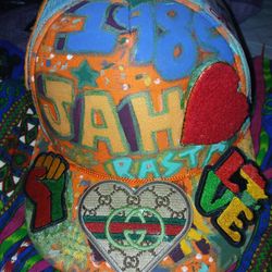 RASTAFARI CUSTOMIZED HAT 