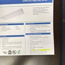 Lighting Fixture. LED High Bay