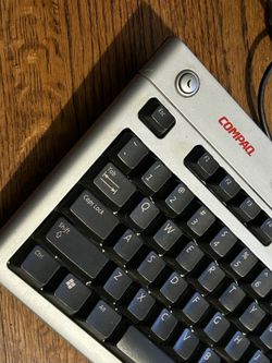 Vintage Compaq KB-0311 5187-5023 PS/2 Multimedia Keyboard Tested