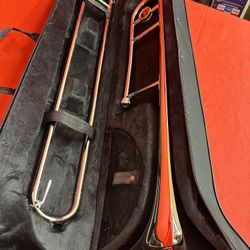 Nice Silver Tenor Trombone with New Mouthpiece Excellent Condition $350 Firm