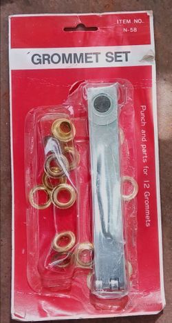 Grommet Set with Punch Tool – 12 Grommets