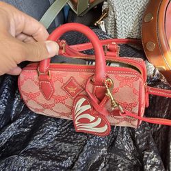 MCM Mini Ella Bag Valentine Heart Bat Worth 900 Brand New 