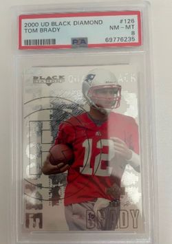2000 UD Black Diamond Tom Brady Rookie PSA 8