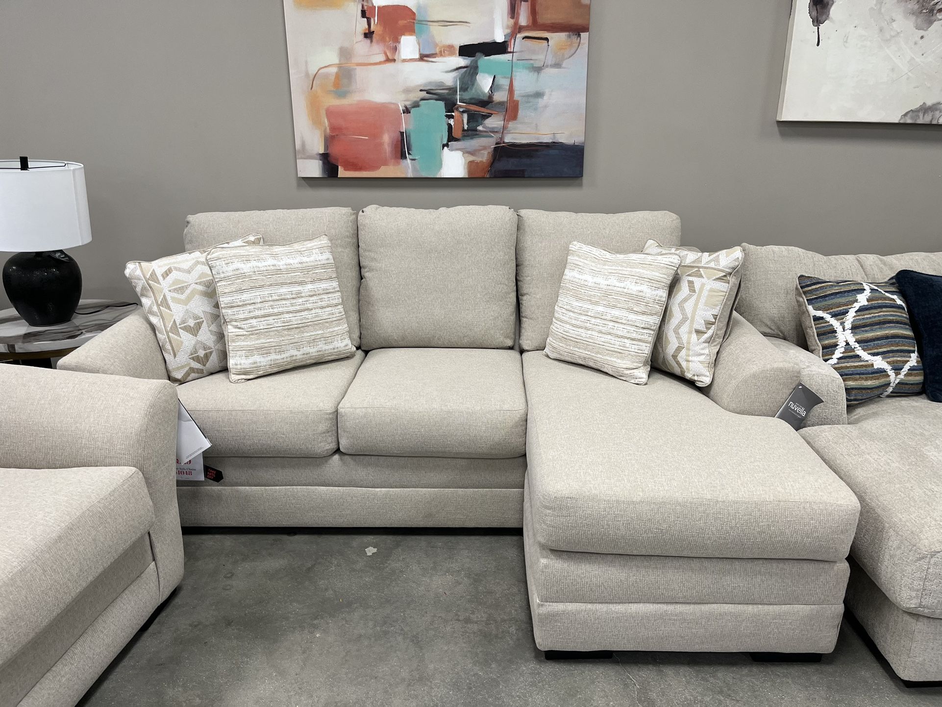 Sofa With Chaise! In Stock!