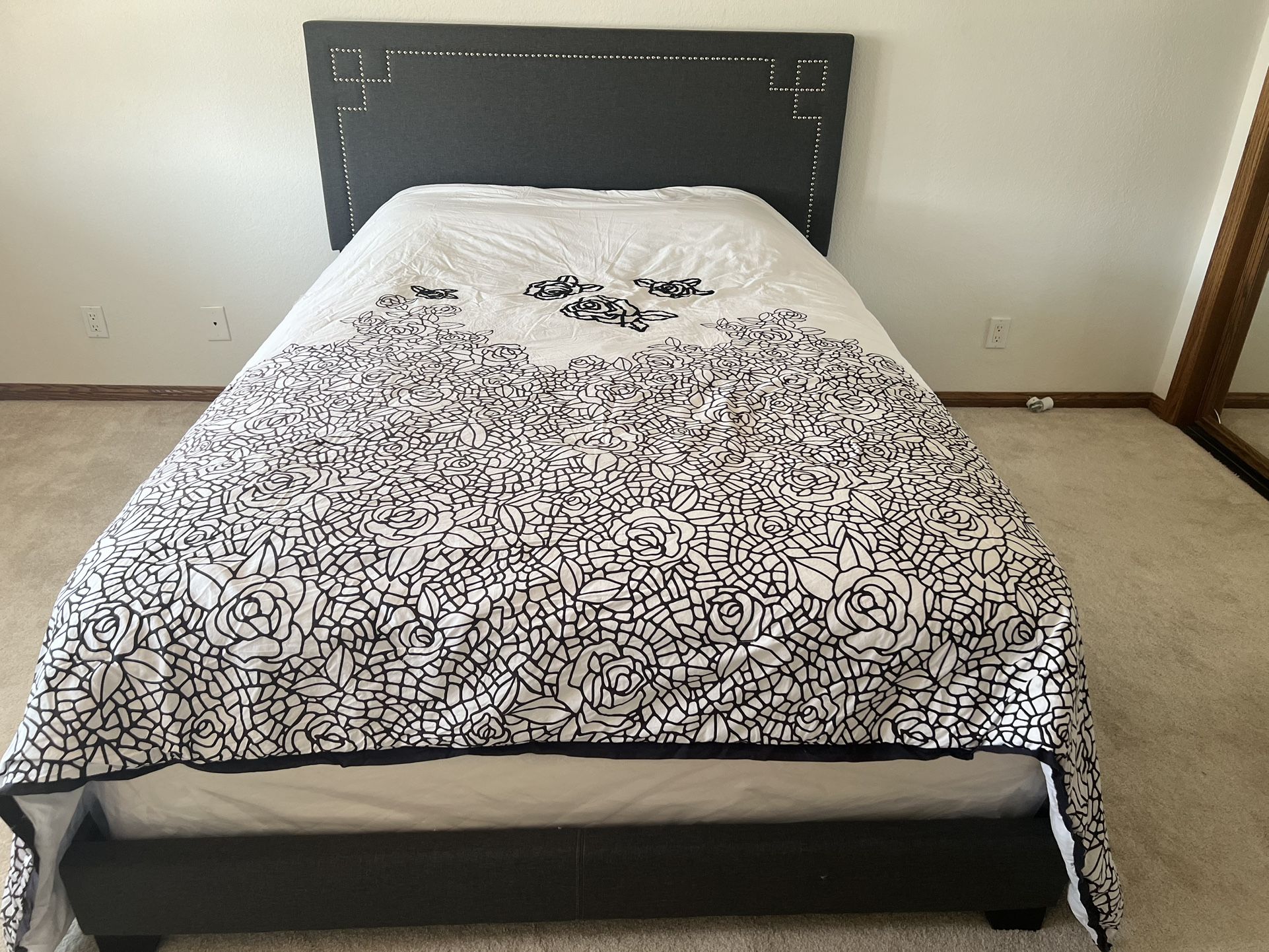 Full Size Bed With Headboard And Frame