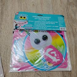 Beanie boos Birthday banner Kit