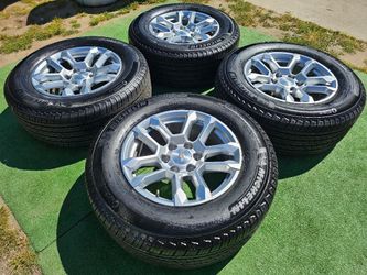 BRAND NEW CHEVY SILVERADO WHEELS WITH NEW MICHELIN TIRES 265/65R18