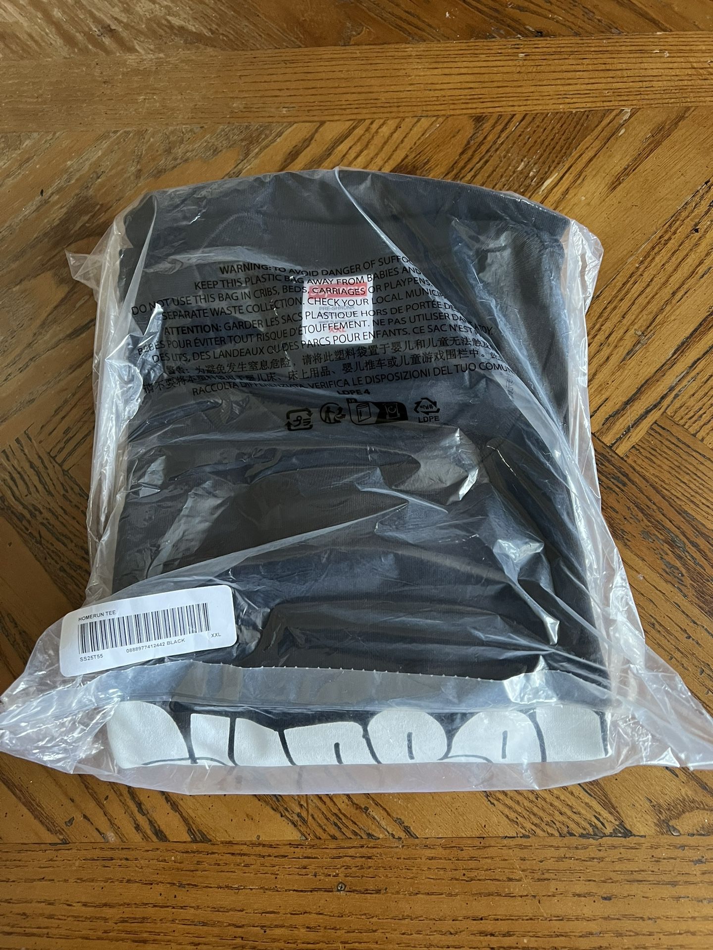 Supreme Homerun Tee Black Size XXL