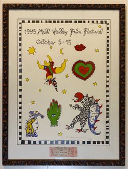 Niki de Saint Phalle Drunks Film Festival Poster Richard Lewis Estate Signed