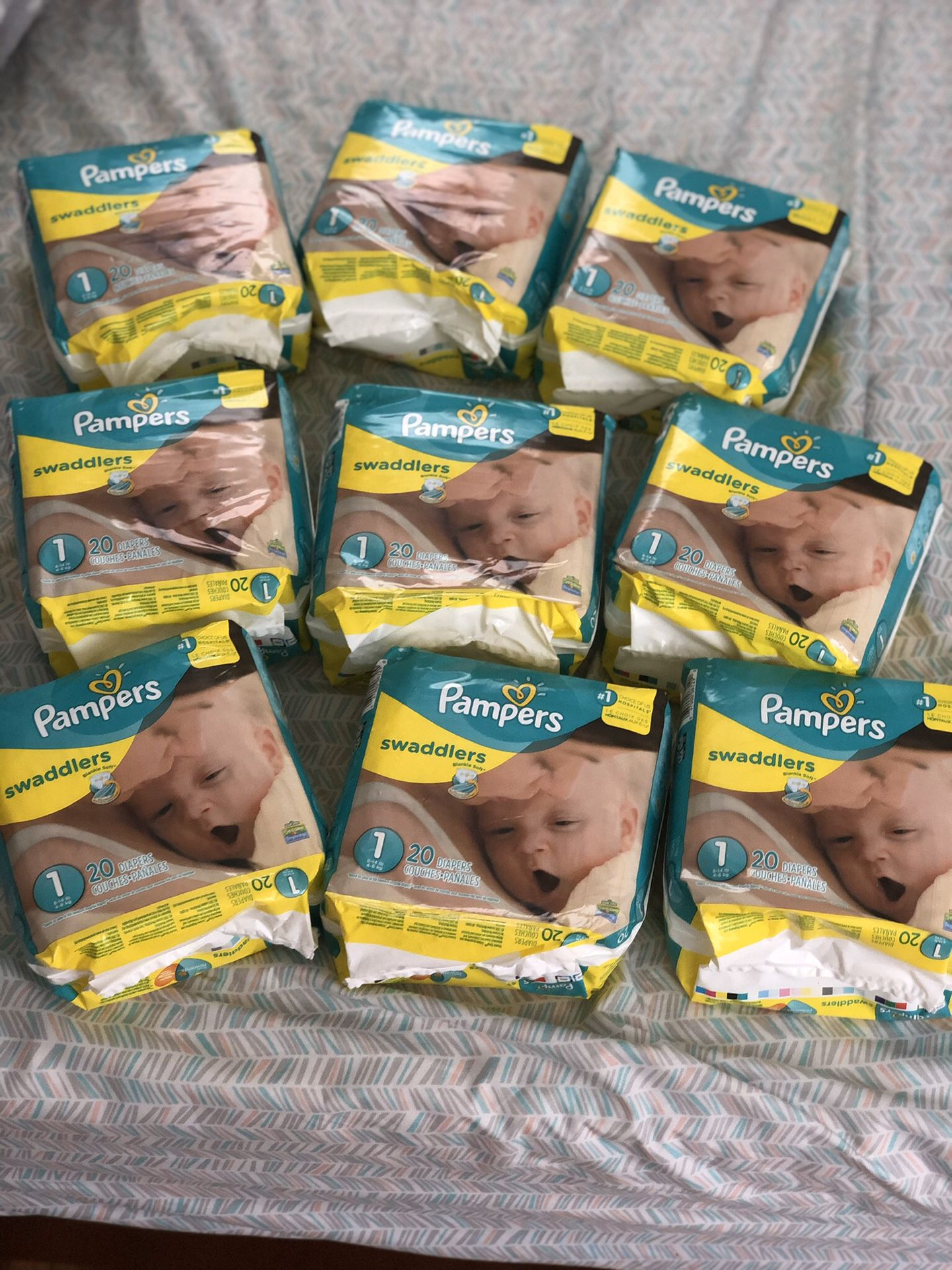 Pampers Size 1 Diapers - 6 packets left