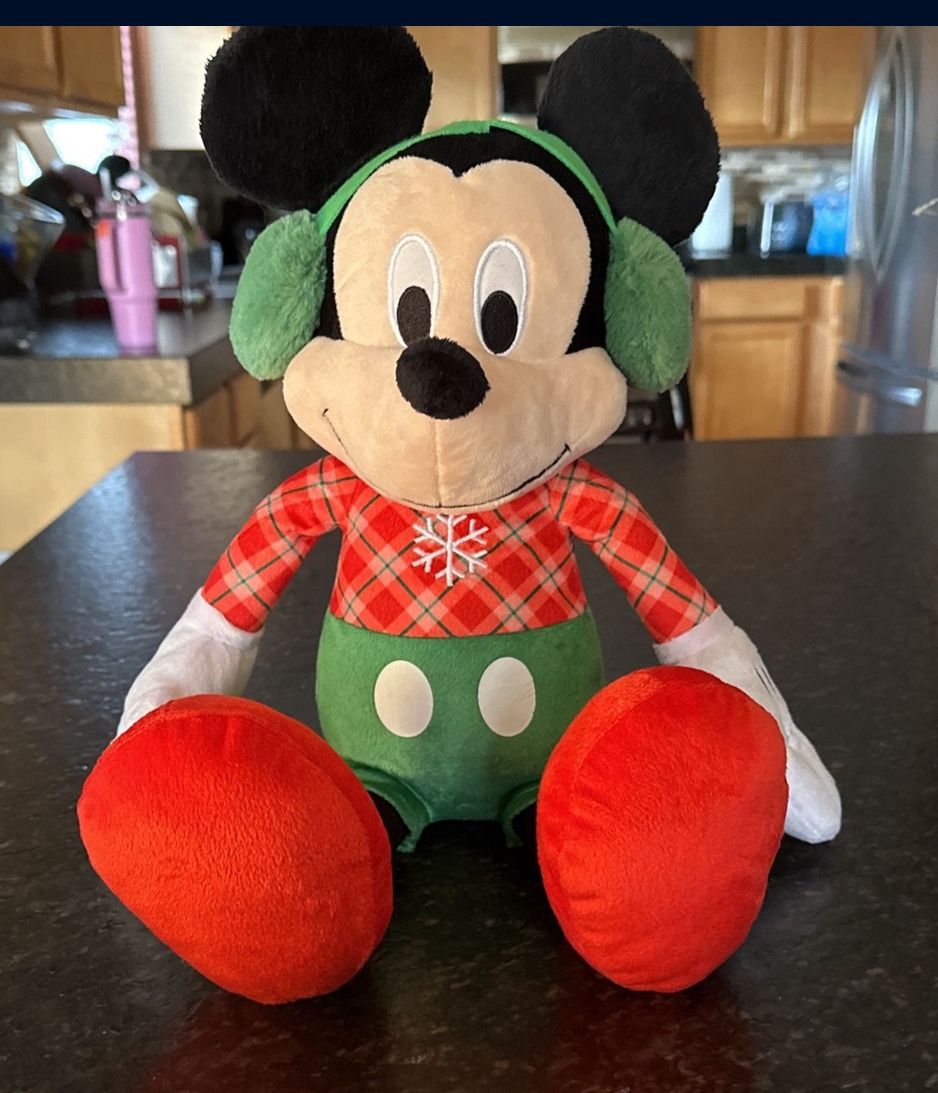 Disney Holiday Mickey Mouse Christmas Plush/Soft Toy 20”