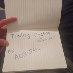 Trading Electric For Acoustic