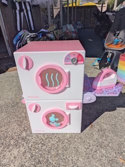 Bitty Baby Washer Dryer laundry station pretend play iron ironing board