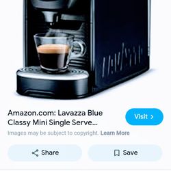 Lavazza Mini Single Serving Coffee Maker