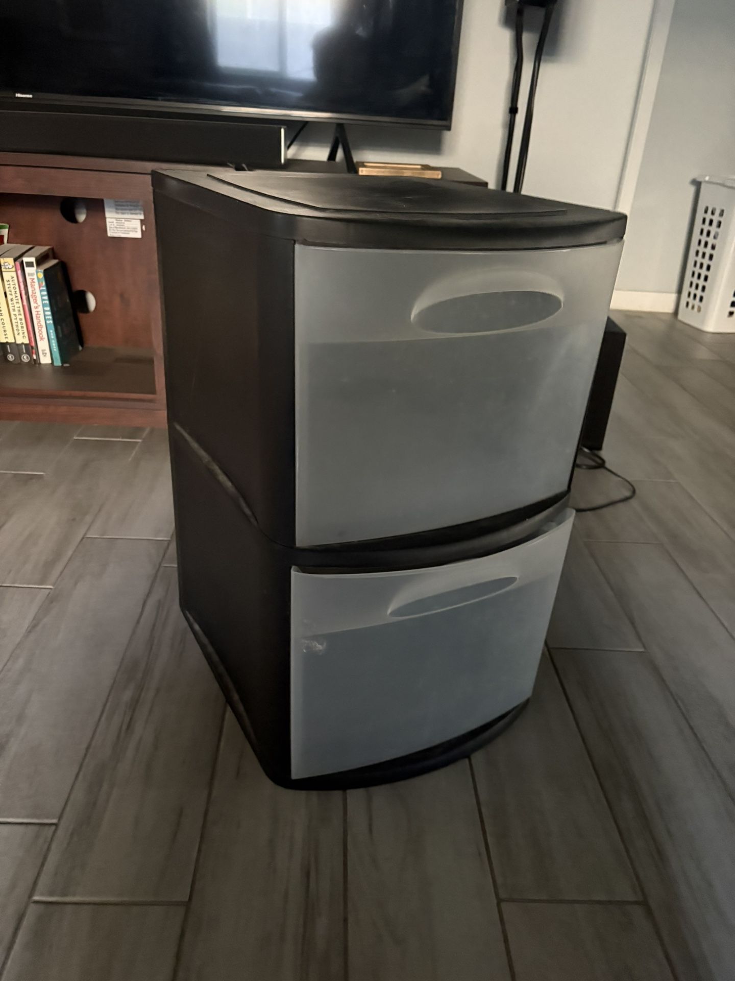 Sterilite Black Plastic Drawers