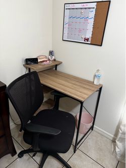 Desk with chair
