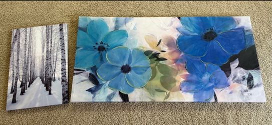 Canvas wall art x2
