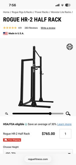 Rogue HR-2 Half Rack