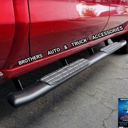 Running Board Side Step Estribos Escalones Trifold Tapas para Trocas