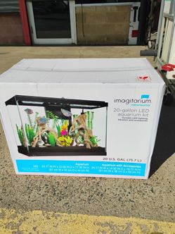 Imagitarium 20-gallon LED aquarium kit with accessories