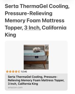 Cal King Serta Memory Foam Mattress Topper