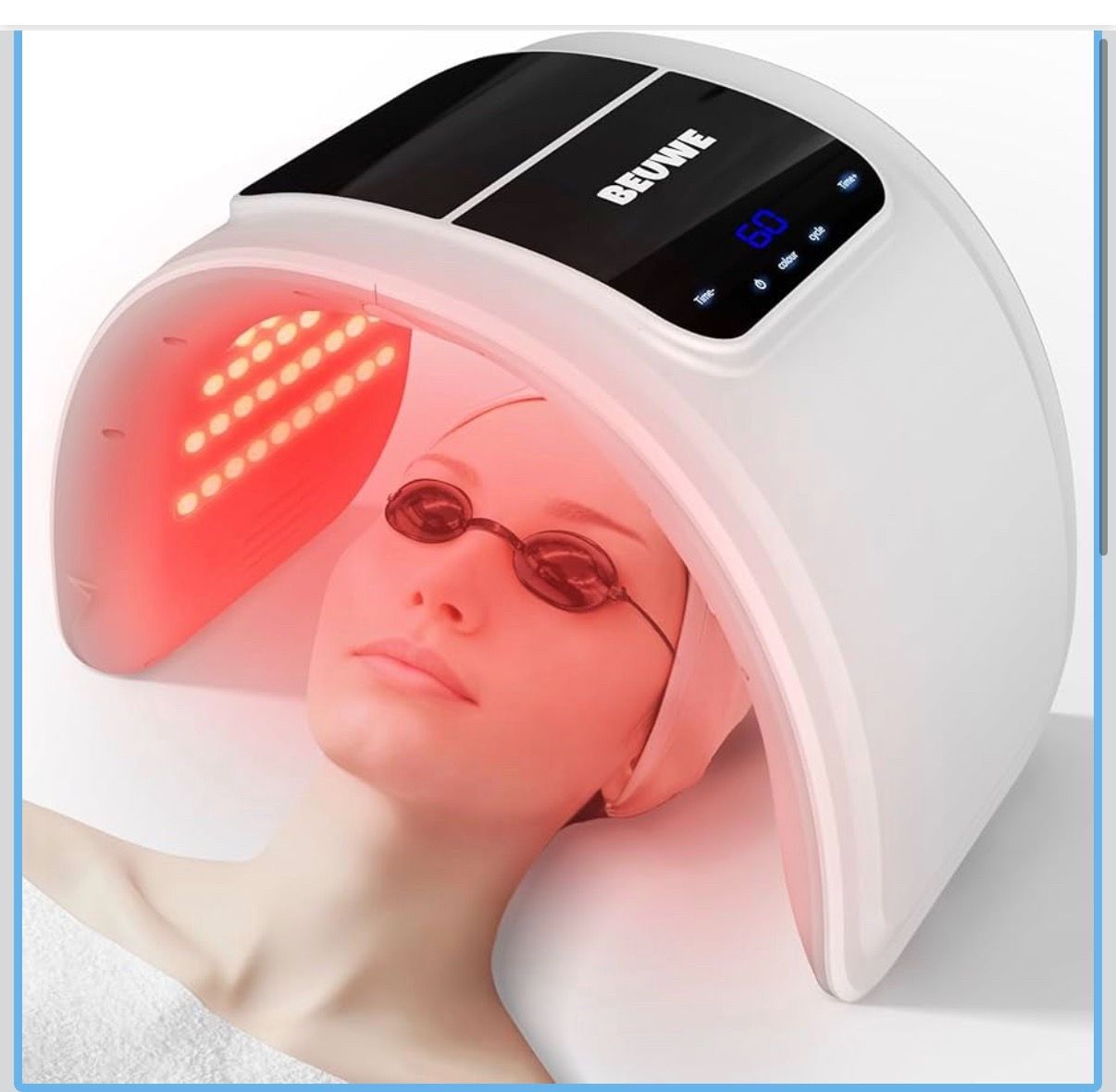 Red light therapy mask