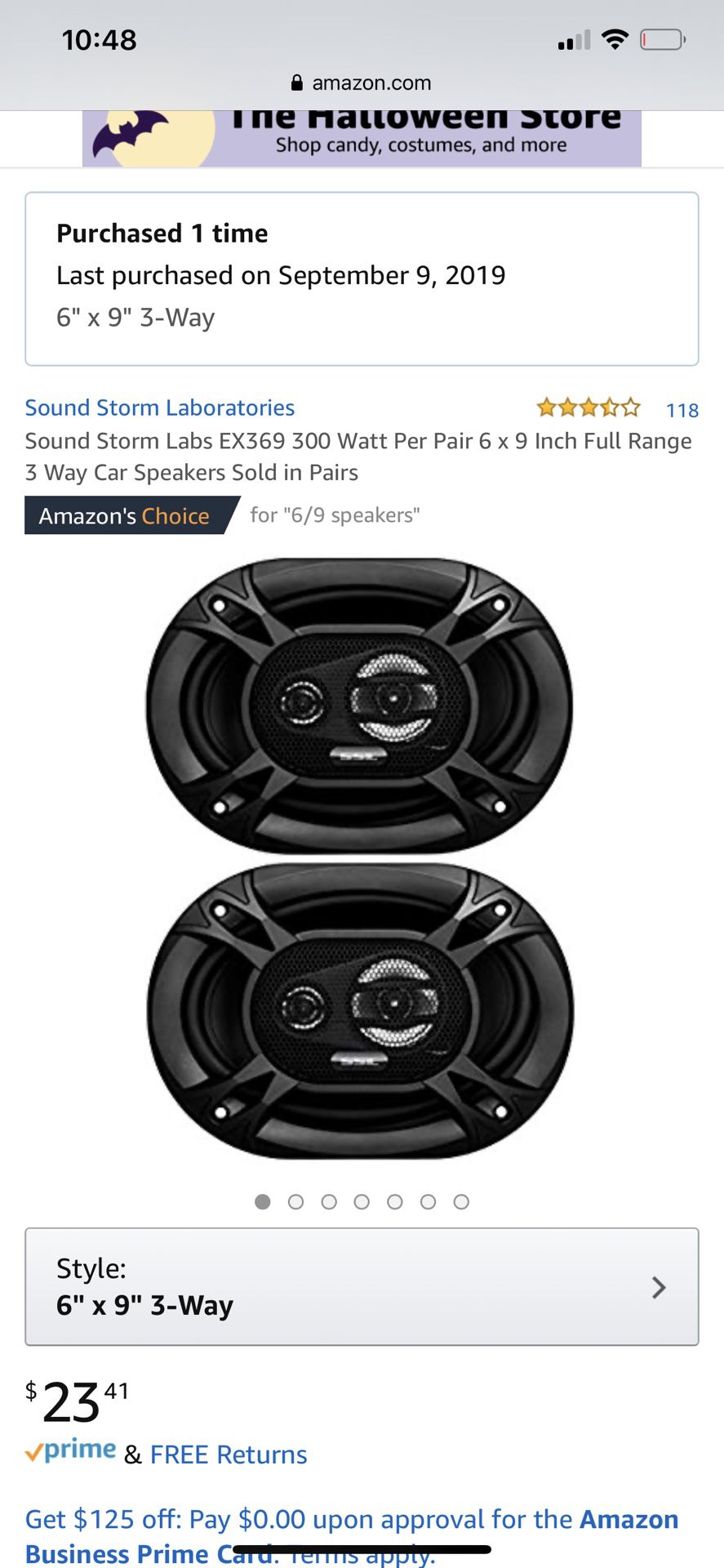 Sounds storm 6x9 ( 2 sets = 4 total speakers)