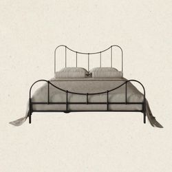 En Gold Wylie King Bed Frame – New in Box
