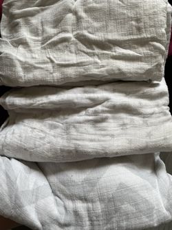 3 Muslin Baby Blankets