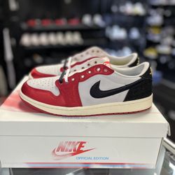 Jordan 1 Low X Trophy Room “rookie Card Away” Size 10.5