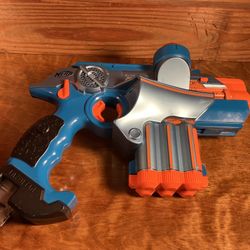 Blue Nerf Lazer Tag Phoenix LTX Tagger Blue Fun One Multiplayer!