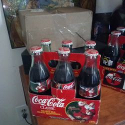 1996 Christmas Coca Cola Bottles