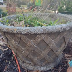 Macetero Higante De CEMENTO PESADO. HUGE Concrete Garden Planter Pot