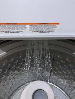 GE WASHER WITH SUPER CAPACITY STAINLESS STEEL TUB HEAVY DUTY AGITATOR