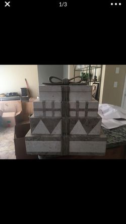 Beautiful large makeup/jewelry box ceramic box