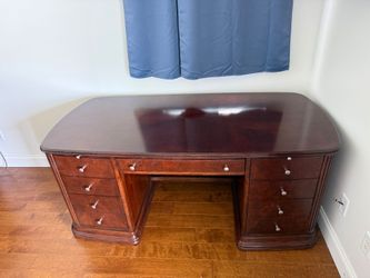 Desk and Cabinet