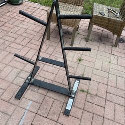 Rack for weight plates 