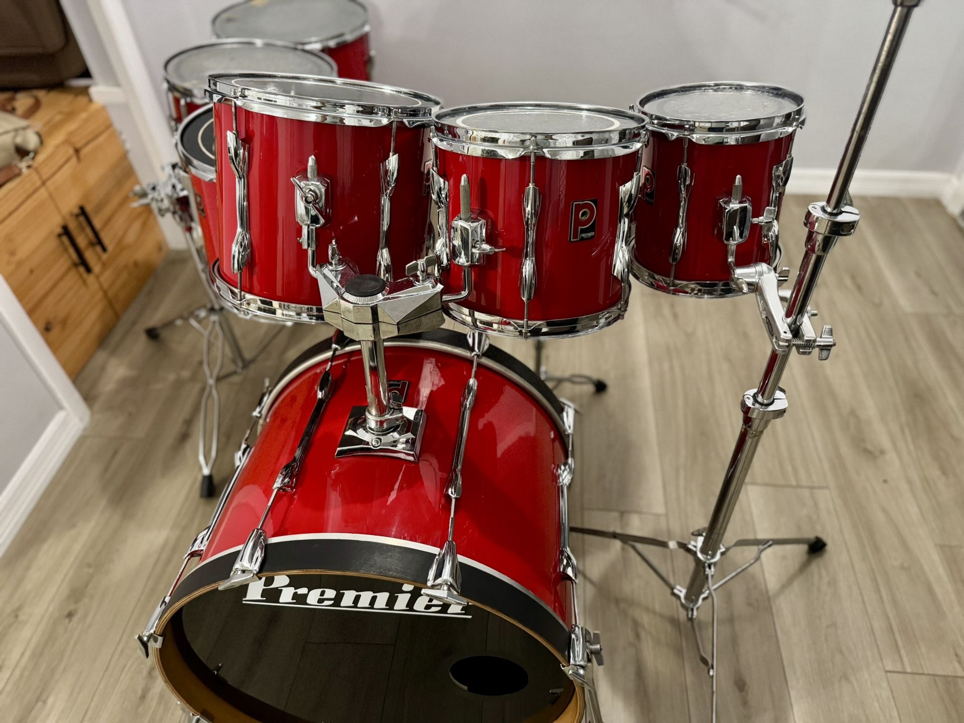 Vintage Premier England 8 Piece Drumset