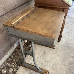 Antique School Desk