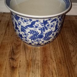Ceramic Planting Pot  ( 9" Height,  12" Round 