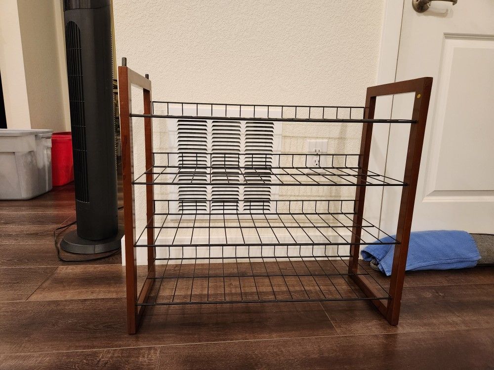 4 Wood and Metal Rack for inside Storage, Sterdy, Good Condition  