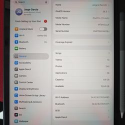 iPad Pro 11-inch 64GB 2018 model