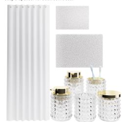 Bathroom Sets with Shower Curtain and Rugs and Accessories, Glass Bathroom Accessories 